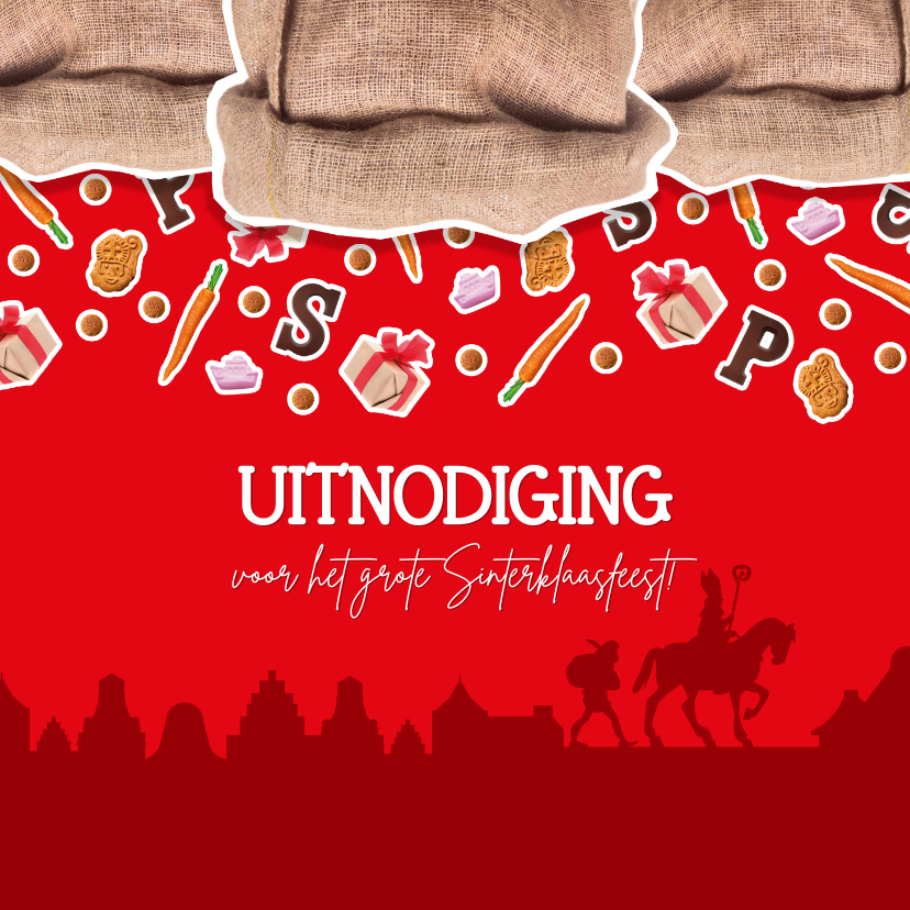 Uitnodiging Sinterklaas - Sinterklaaskaarten Sinterklaaskaarten - Uitnodiging Sinterklaas