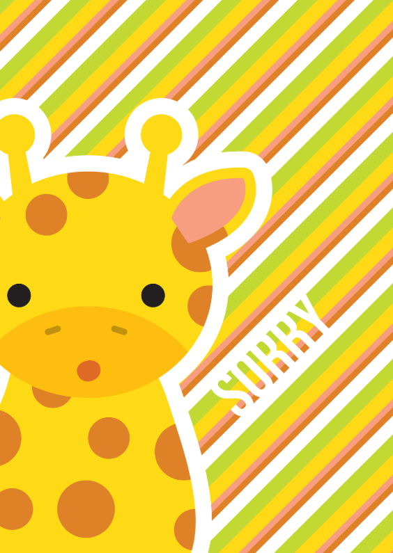 Sorry Giraffe - Sorry kaarten Sorry kaarten - Sorry Giraffe