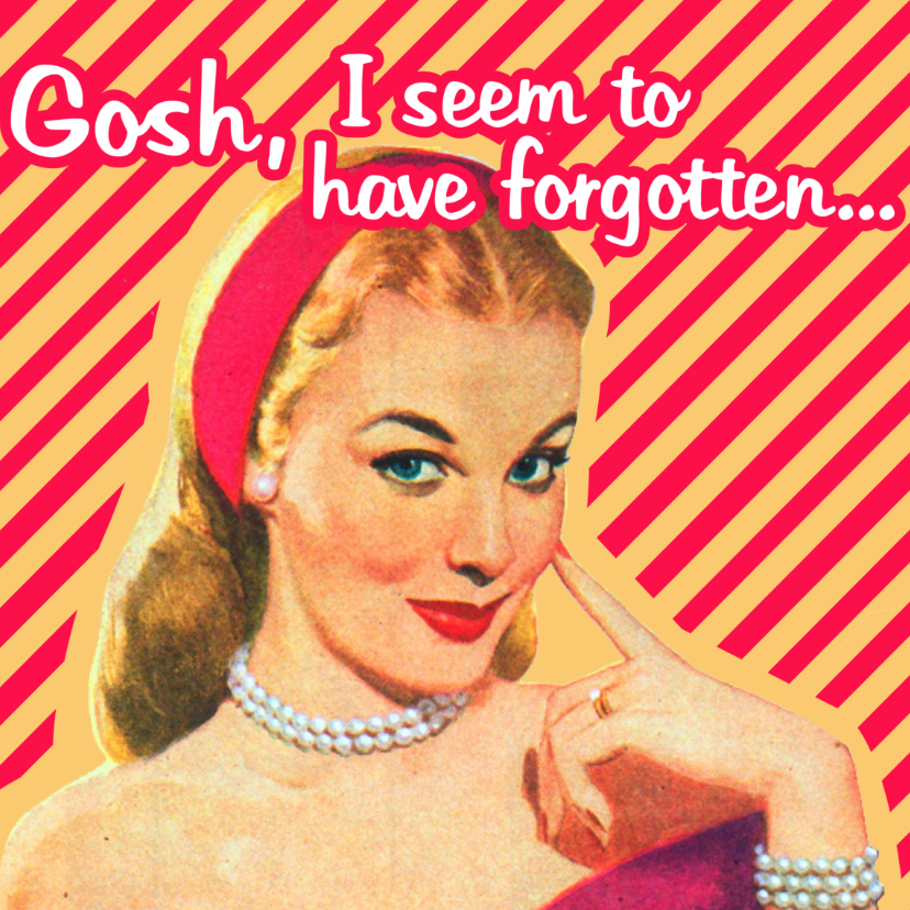 Vintage Forgotten - Sorry kaarten Sorry kaarten - Vintage Forgotten