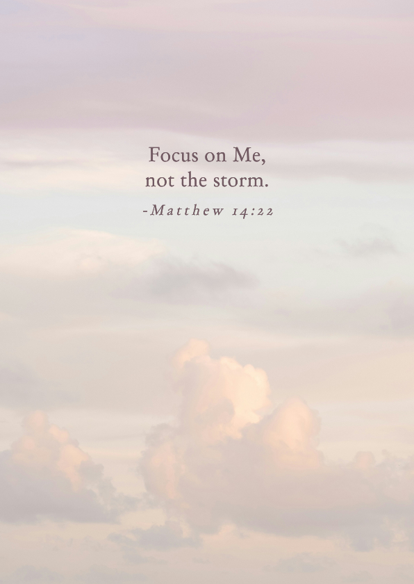 Christelijke sterkte kaart met bijbeltest en wolken - Sterkte kaarten Sterkte kaarten - Christelijke sterkte kaart met bijbeltest en wolken