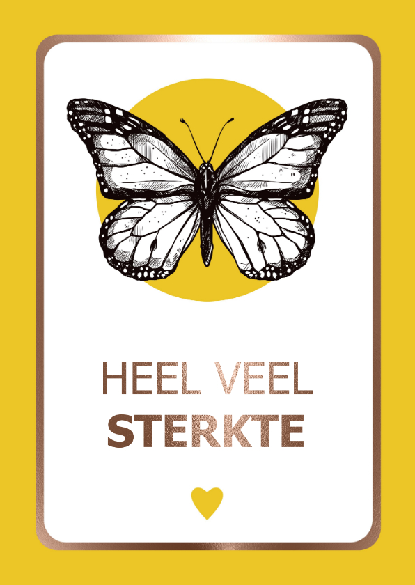 Hippe wenskaart - Heel veel sterkte - Sterkte kaarten Sterkte kaarten - Hippe wenskaart - Heel veel sterkte