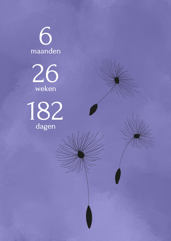 Sterkte kaarten - Sterkte kaart 182 dagen van gemis