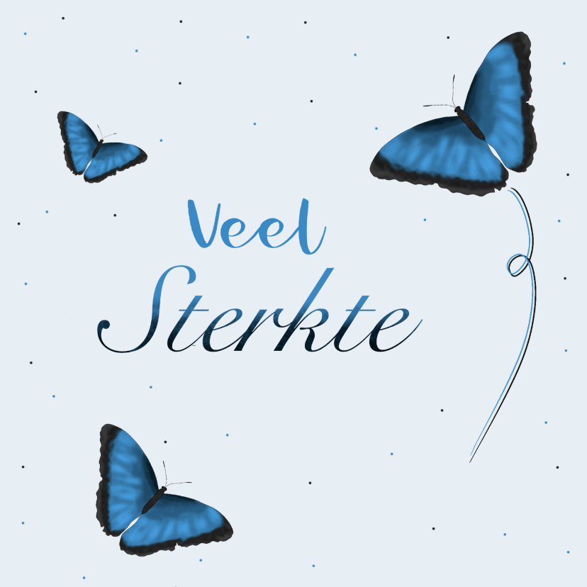 Sterkte kaart blauwe vlinders - Sterkte kaarten Sterkte kaarten - Sterkte kaart blauwe vlinders