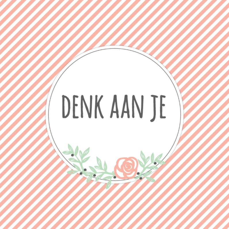 Sterkte kaart roze bloem - Sterkte kaarten Sterkte kaarten - Sterkte kaart roze bloem