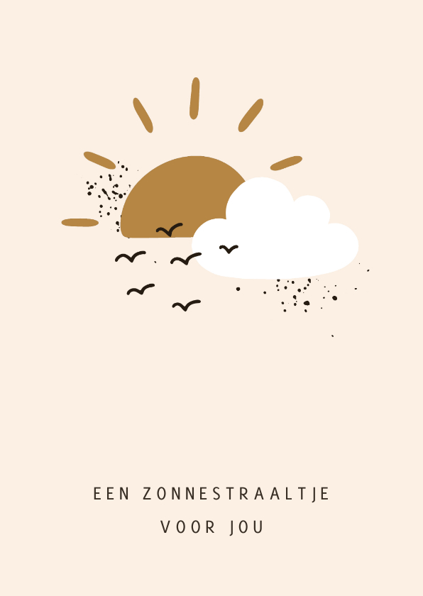 Sterkte kaarten - Sterkte kaart zonnestraal pastel