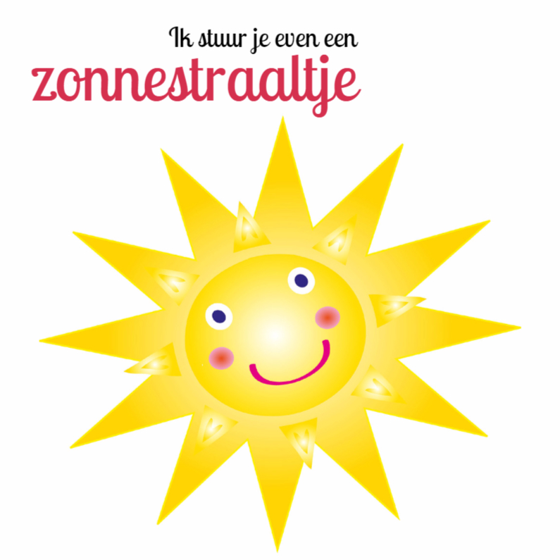 Sterkte kaartje met zonnetje - Sterkte kaarten Sterkte kaarten - Sterkte kaartje met zonnetje