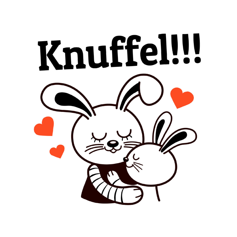 Sterkte - Konijn knuffel - TW - Sterkte kaarten Sterkte kaarten - Sterkte - Konijn knuffel - TW