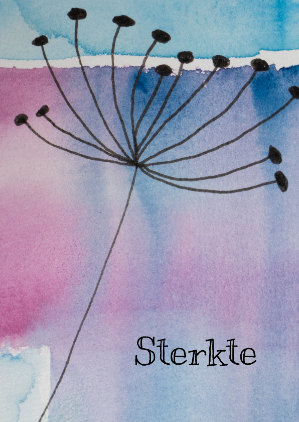 Sterkte met het verlies paardebloem - Sterkte kaarten Sterkte kaarten - Sterkte met het verlies paardebloem