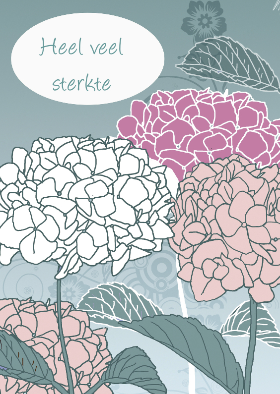 sterkte met hortensia - Sterkte kaarten Sterkte kaarten - sterkte met hortensia