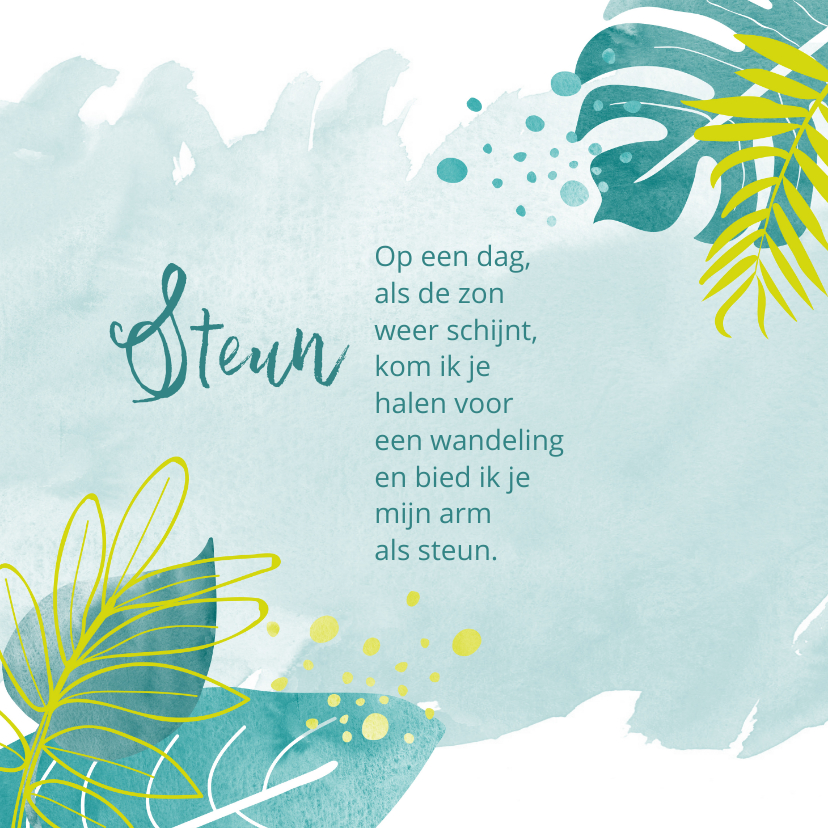 Sterkte mijn arm als steun - Sterkte kaarten Sterkte kaarten - Sterkte mijn arm als steun