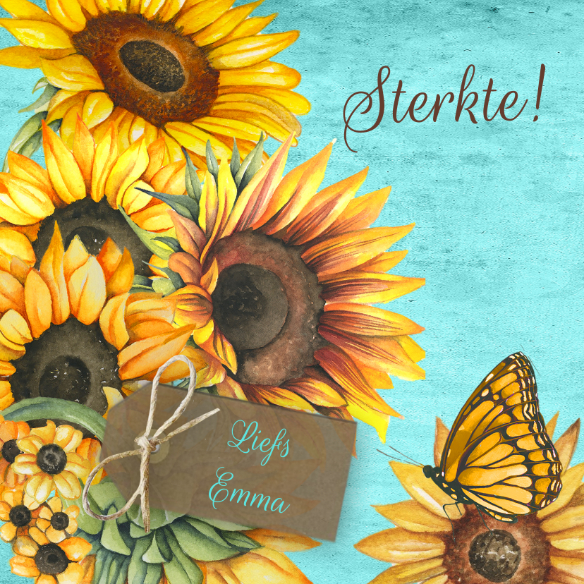 Sterkte zonnebloemen label - Sterkte kaarten Sterkte kaarten - Sterkte zonnebloemen label