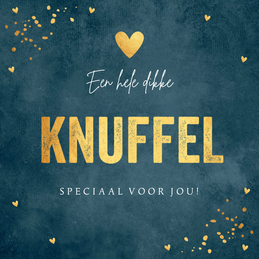 Sterktekaart blauw man knuffel goudlook - Sterkte kaarten Sterkte kaarten - Sterktekaart blauw man knuffel goudlook