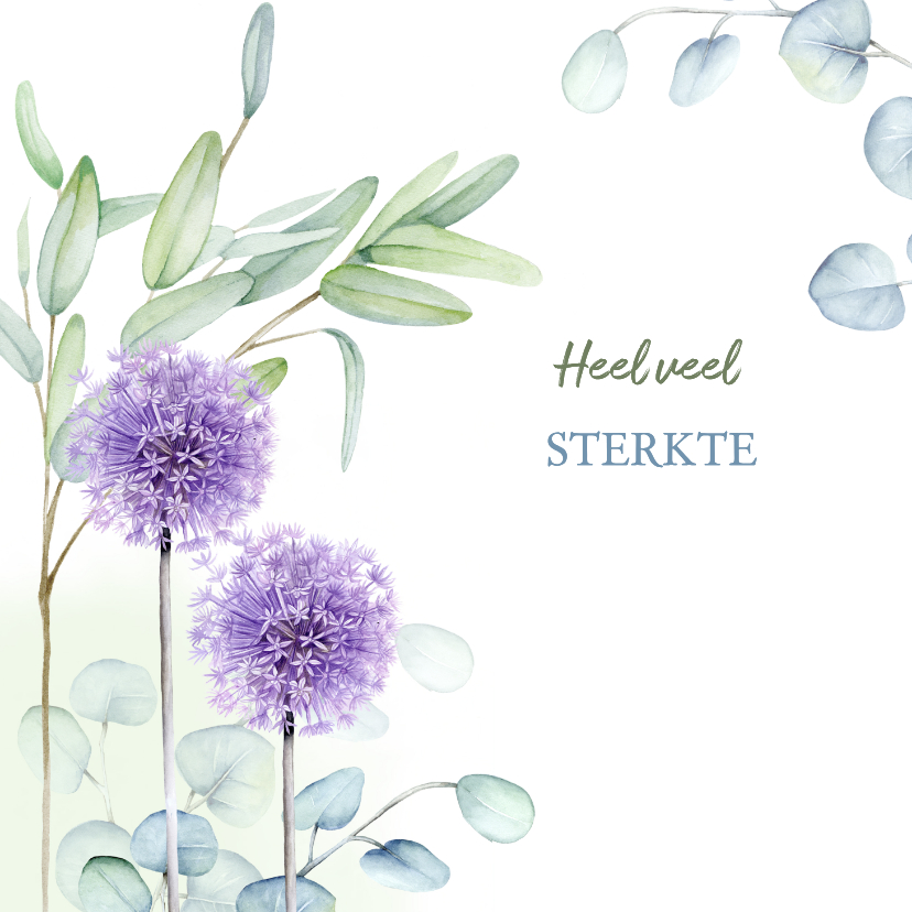 Sterkte kaarten - Sterktekaart Eucalyptus bloemen