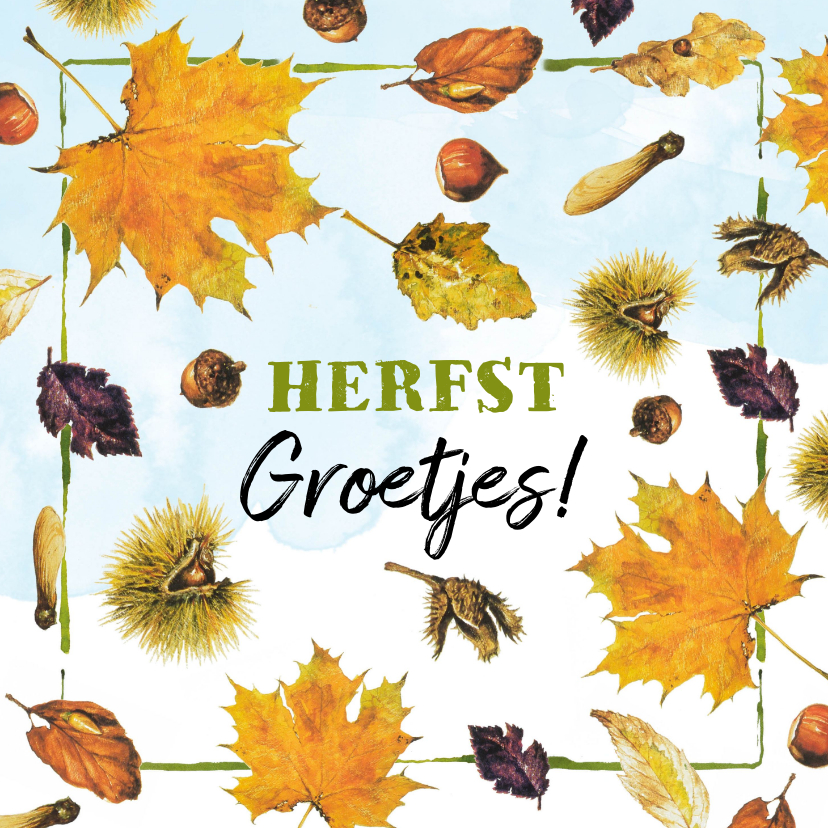 Sterkte kaarten - zomaar kaartje met herfst groetjes