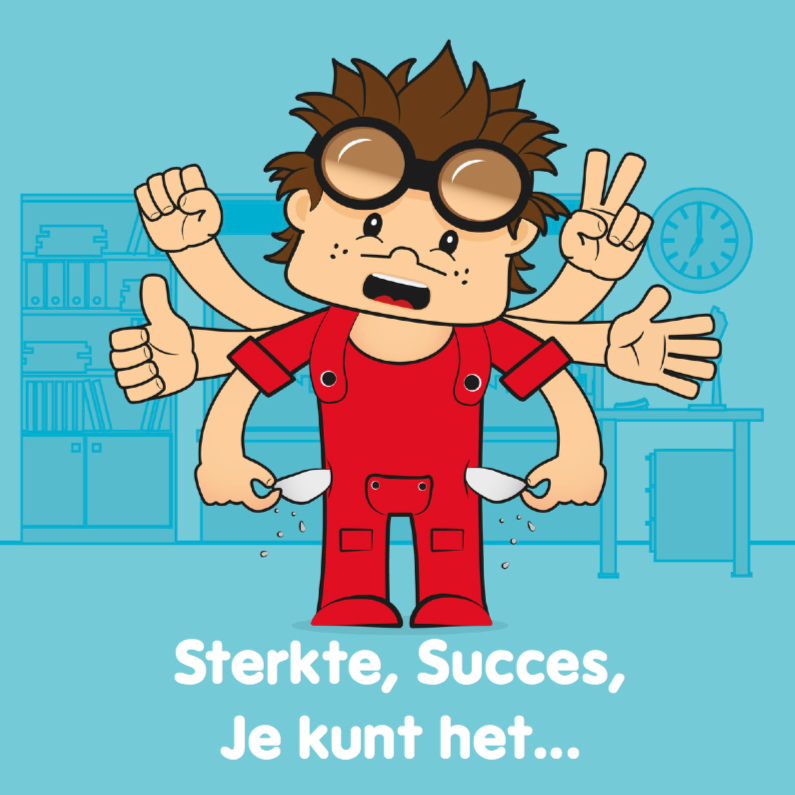 Sterkte opkikker succes geluk 25 - Succes kaarten Succes kaarten - Sterkte opkikker succes geluk 25