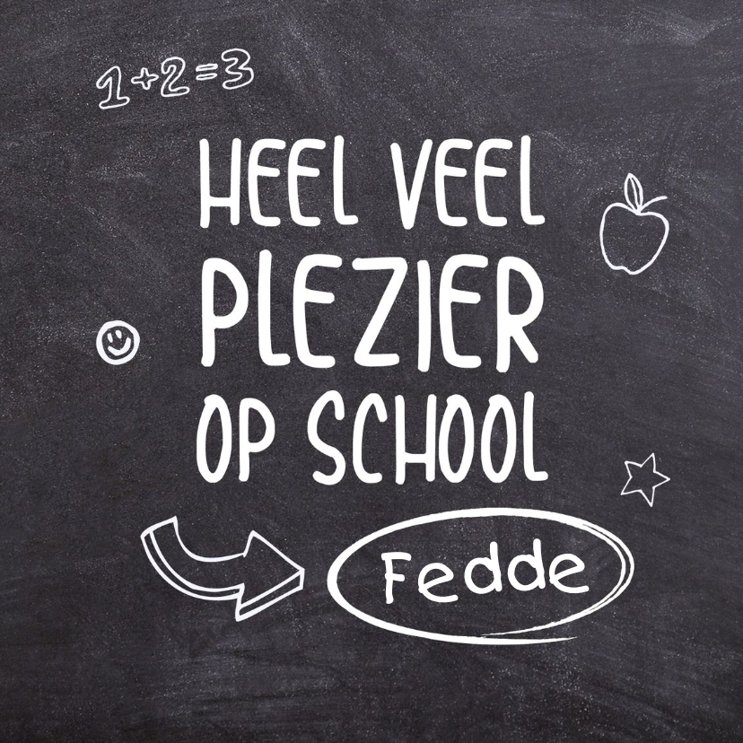 Succes - eerste schooldag schoolbord - Succes kaarten Succes kaarten - Succes - eerste schooldag schoolbord