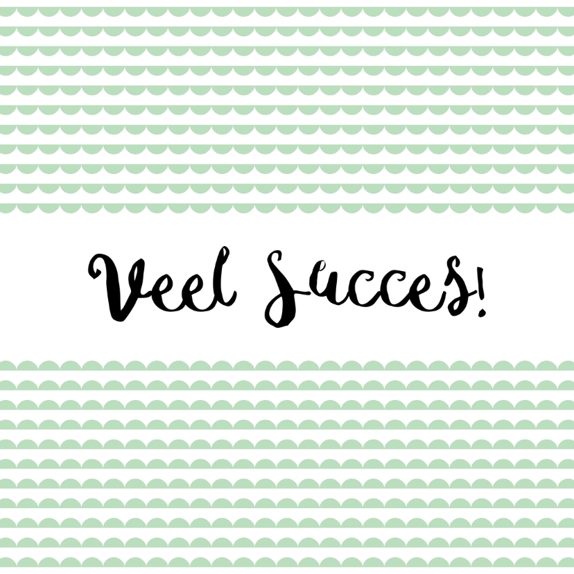 Succes kaartje mint - Succes kaarten Succes kaarten - Succes kaartje mint