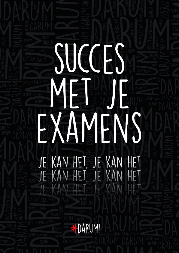 Succes met je examens - Succes kaarten Succes kaarten - Succes met je examens