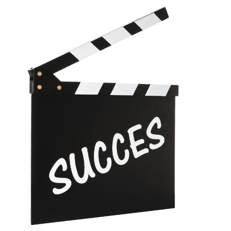 SUCCES op filmklapper - Succes kaarten Succes kaarten - SUCCES op filmklapper