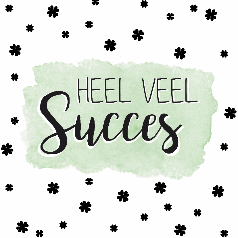 Watercolor kaart voor succes - Succes kaarten Succes kaarten - Watercolor kaart voor succes
