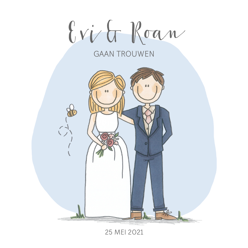 Evi & Roan gaan trouwen - Trouwkaarten Trouwkaarten - Evi & Roan gaan trouwen