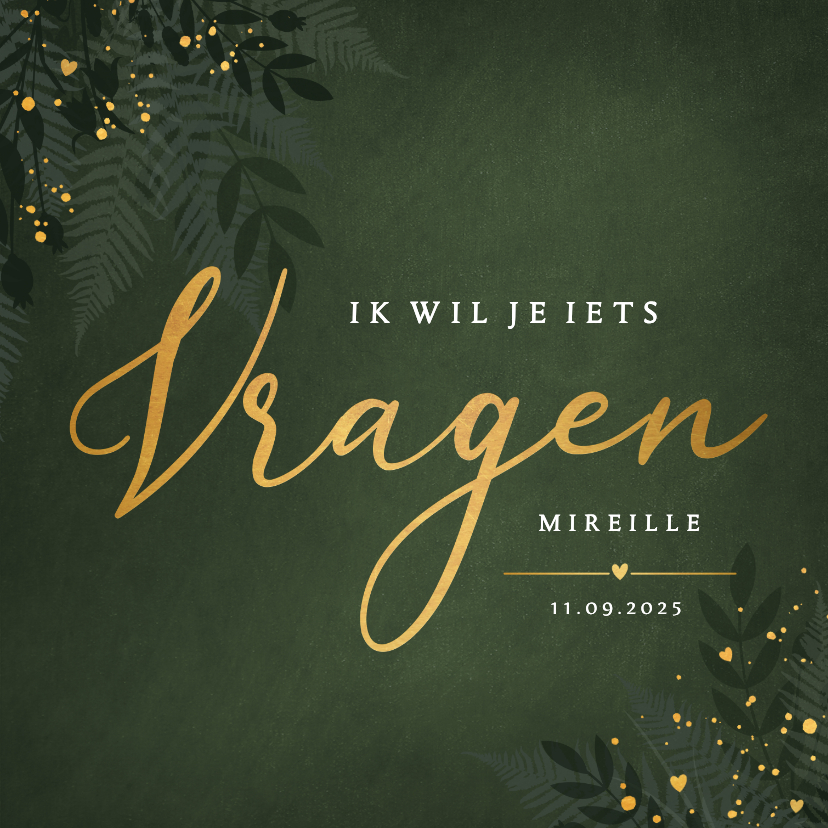 Getuige kaart wil je mijn getuige zijn? botanisch - Trouwkaarten Trouwkaarten - Getuige kaart wil je mijn getuige zijn? botanisch