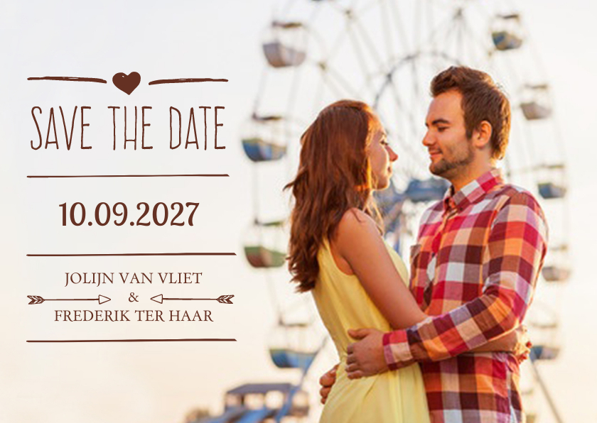 Save the Date grote foto - DH