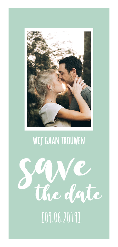 Trouwkaarten - Save the date - lang 
