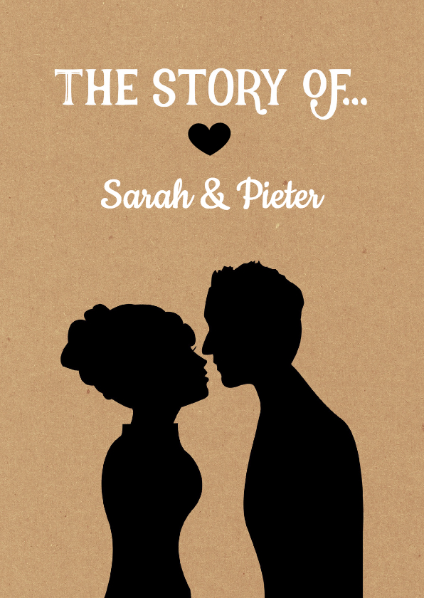 Save the Date The story of - DH - Trouwkaarten Trouwkaarten - Save the Date The story of - DH