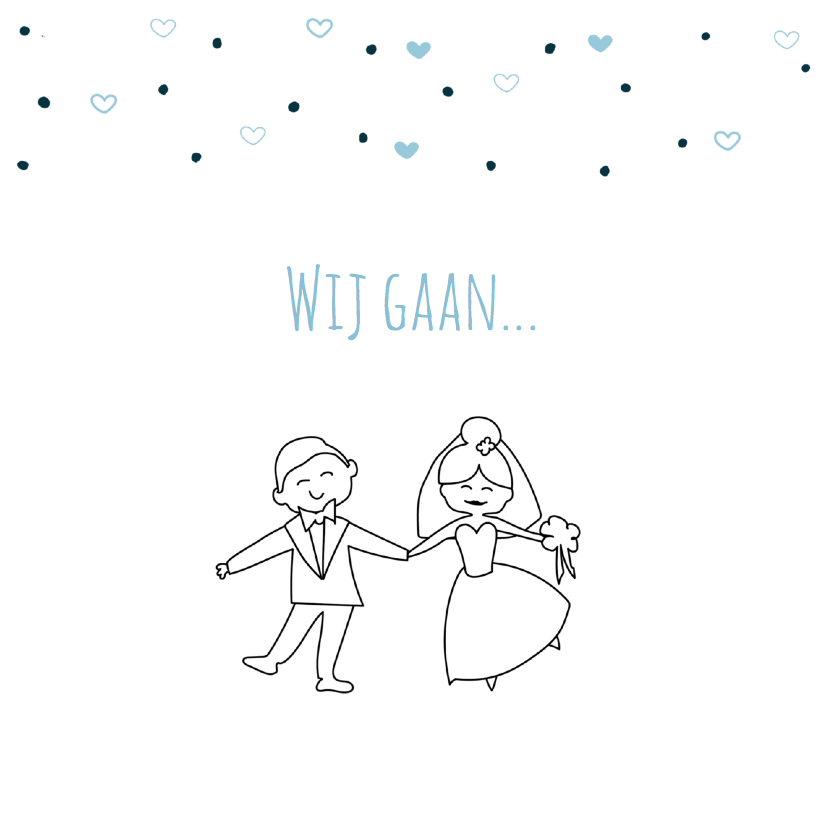 Trouwen getekend ME - Trouwkaarten Trouwkaarten - Trouwen getekend ME