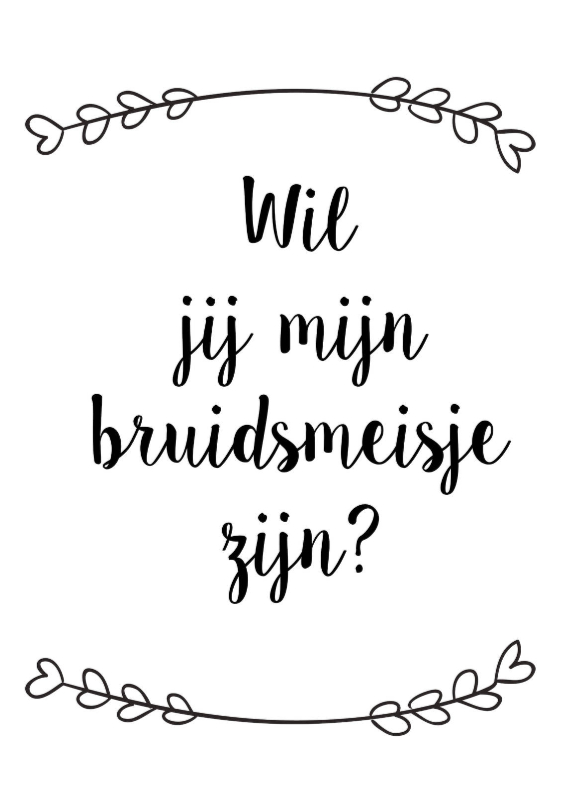Trouwkaarten Bruidsmeisje - Trouwkaarten Trouwkaarten - Trouwkaarten Bruidsmeisje