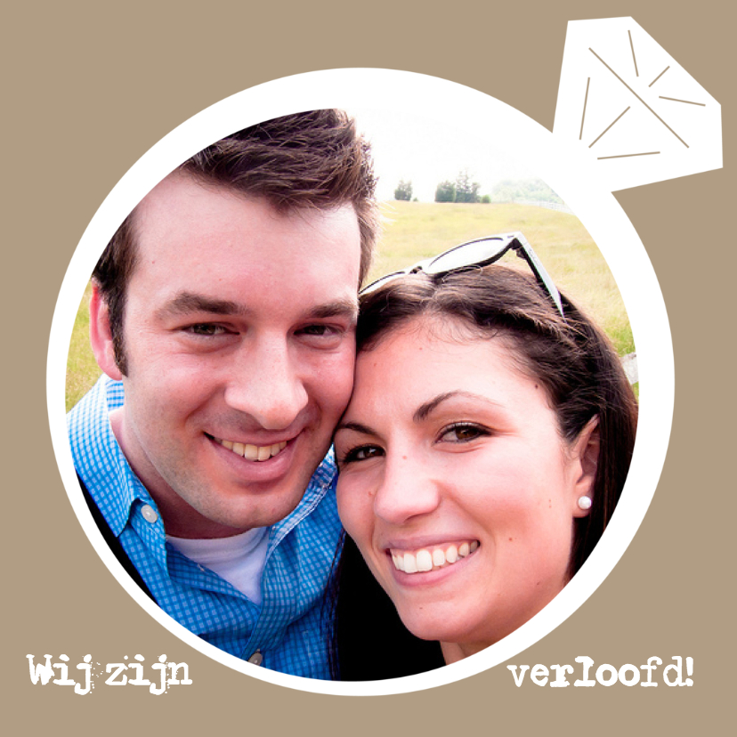 Verlovingsring wij zijn verloofd - Trouwkaarten Trouwkaarten - Verlovingsring wij zijn verloofd