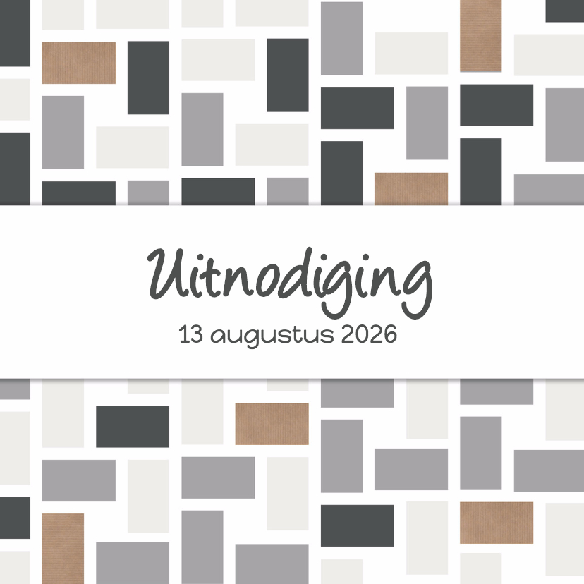 3hoek Uitnodiging feest ZW - DH - Uitnodigingen Uitnodigingen - 3hoek Uitnodiging feest ZW - DH