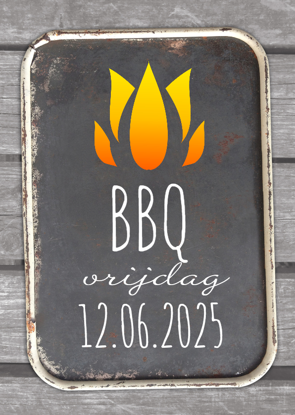 BBq op een dienblad-isf - Uitnodigingen Uitnodigingen - BBq op een dienblad-isf