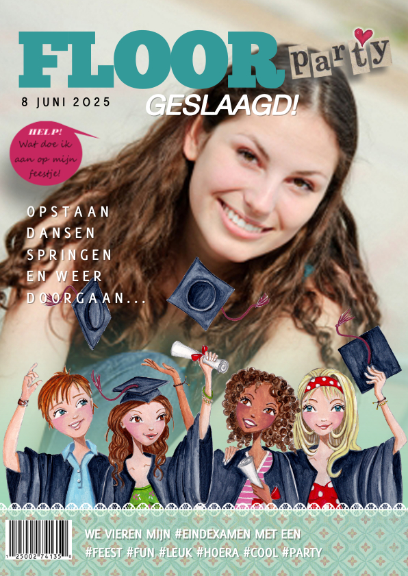 Eindexamen Feest Uitnodiging TIJDSCHRIFT - Uitnodigingen Uitnodigingen - Eindexamen Feest Uitnodiging TIJDSCHRIFT