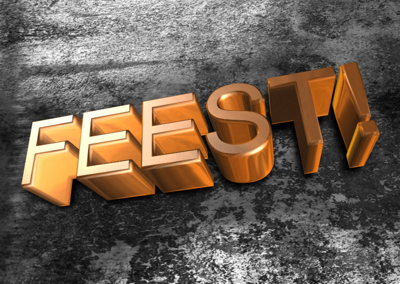 Feest 3D stoer - Uitnodigingen Uitnodigingen - Feest 3D stoer