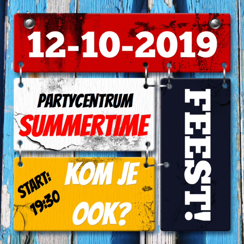 Feest borden jarig trend a - Uitnodigingen Uitnodigingen - Feest borden jarig trend a