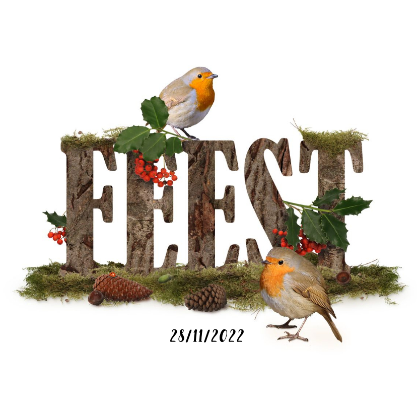 Feest herfst en winter - Uitnodigingen Uitnodigingen - Feest herfst en winter