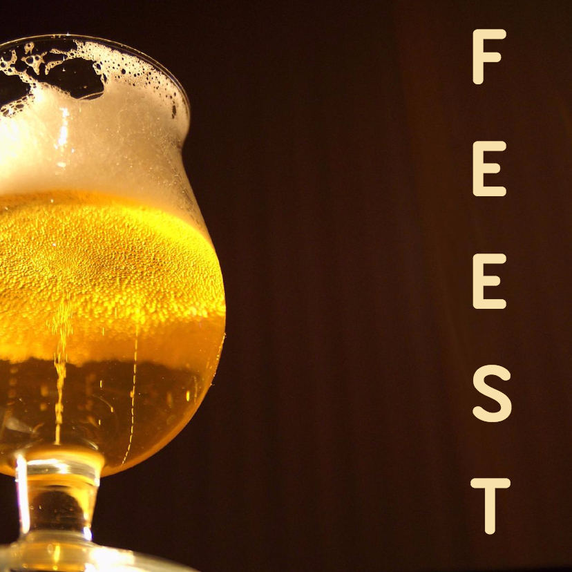 Feest kaart bier - Uitnodigingen Uitnodigingen - Feest kaart bier