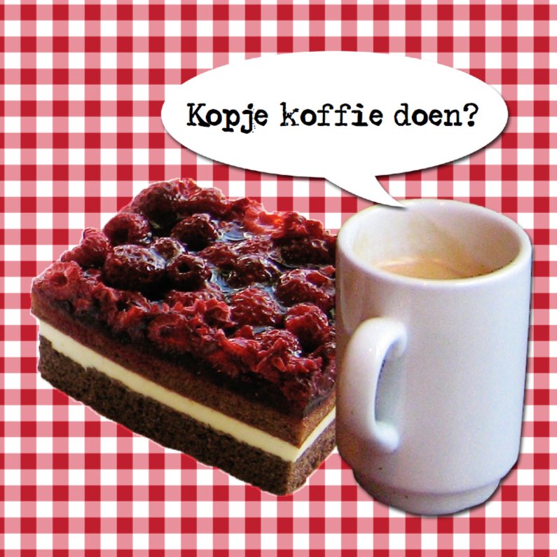 Gebakje en koffie of thee - Uitnodigingen Uitnodigingen - Gebakje en koffie of thee