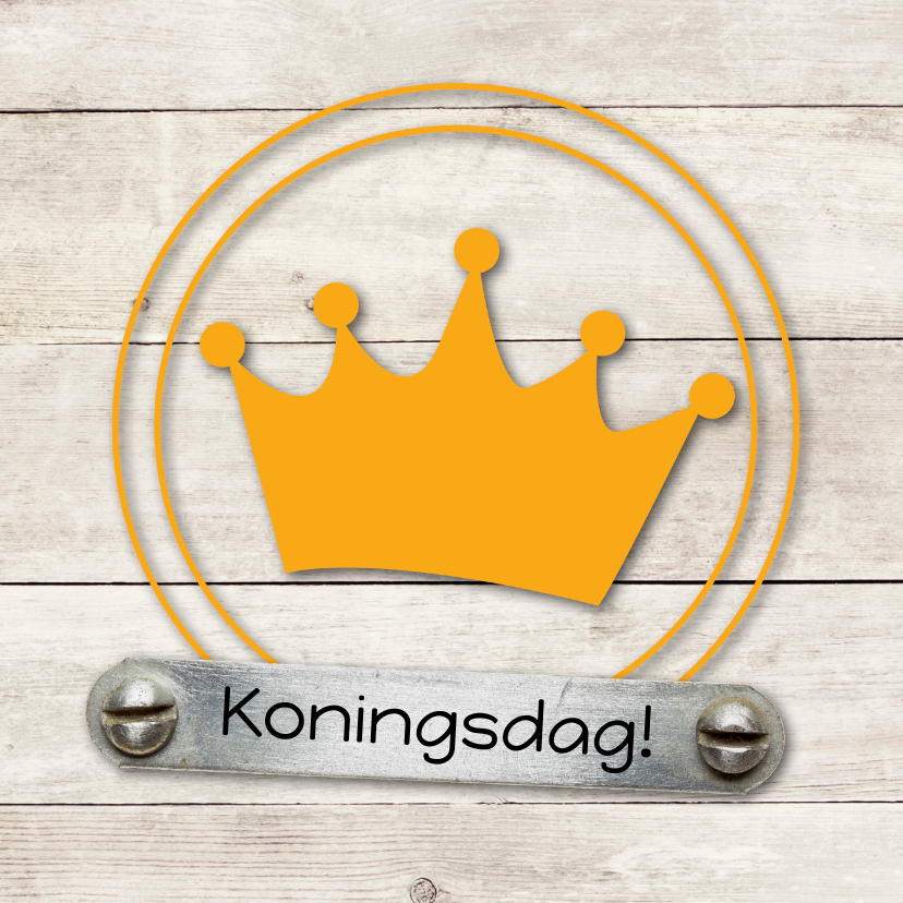 Kaart koningsdag no.2 - Uitnodigingen Uitnodigingen - Kaart koningsdag no.2