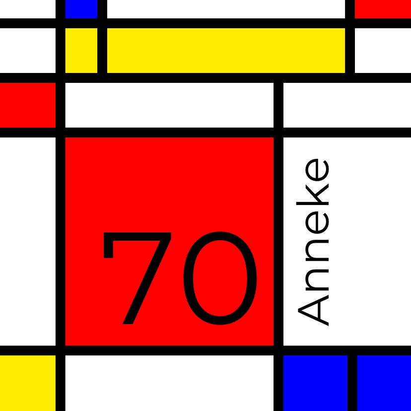 Uitnodigingen - Mondriaan 70 jaar