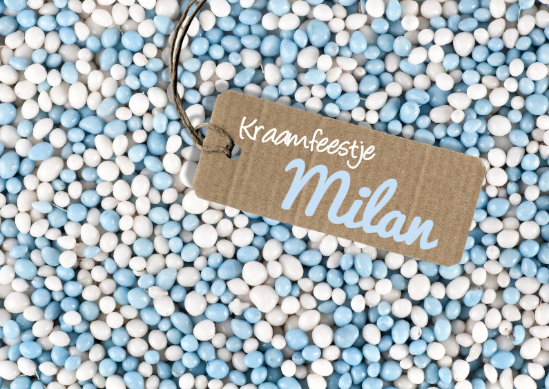 Muisjes kraamfeest - jongen - Uitnodigingen Uitnodigingen - Muisjes kraamfeest - jongen