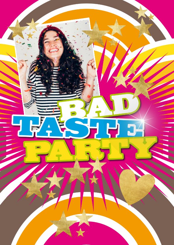 Uitnodigingen - Uitnodiging Bad Taste Party