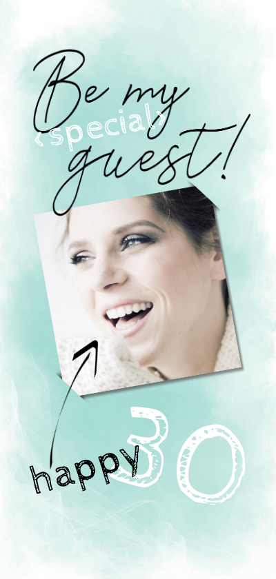 Uitnodiging be my special guest lang - Uitnodigingen Uitnodigingen - Uitnodiging be my special guest lang