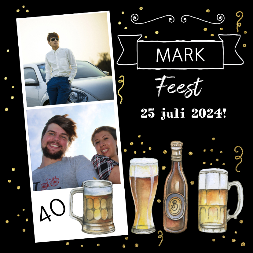 Uitnodiging bier foto - Uitnodigingen Uitnodigingen - Uitnodiging bier foto