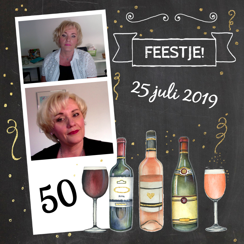 Uitnodiging feestje wijn - Uitnodigingen Uitnodigingen - Uitnodiging feestje wijn