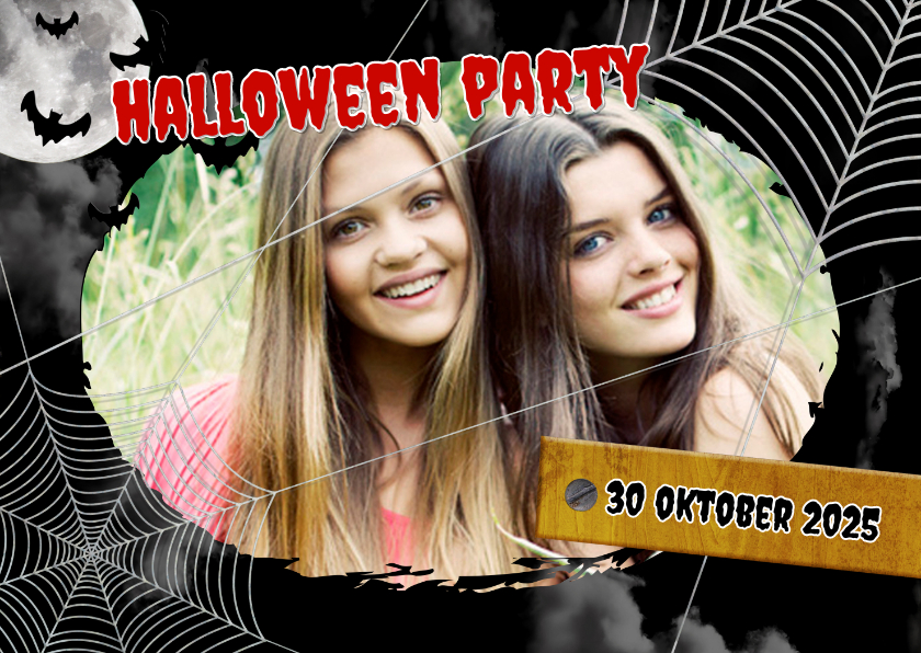 Uitnodiging Halloween feest Foto - Uitnodigingen Uitnodigingen - Uitnodiging Halloween feest Foto