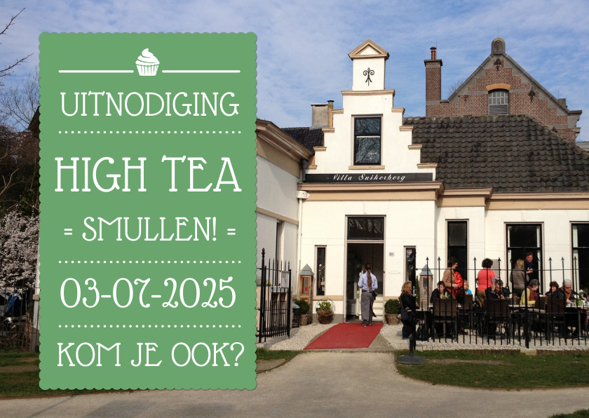 Uitnodigingen - Uitnodiging High Tea Foto