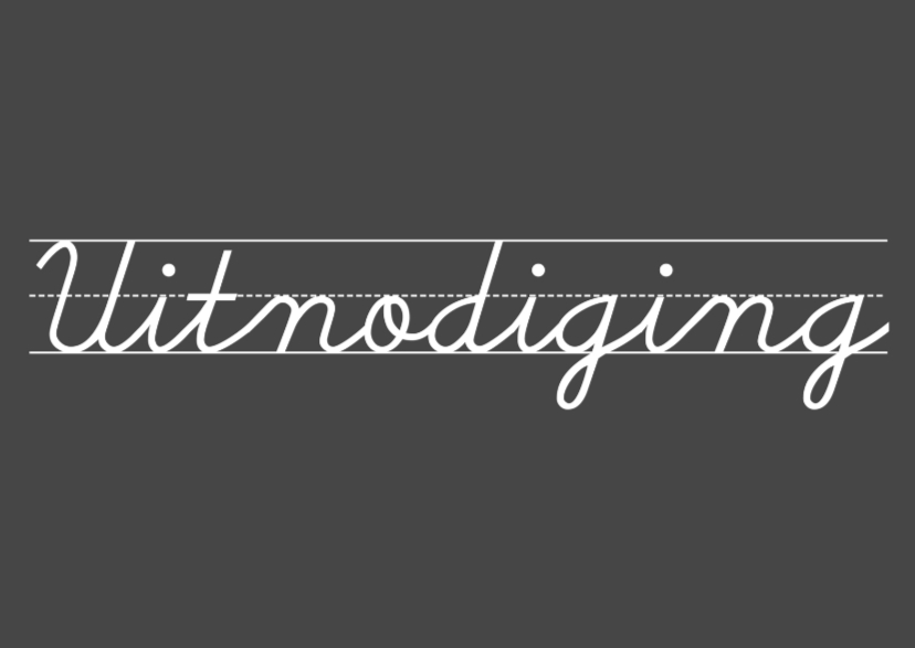 Uitnodiging Krijttekst - Uitnodigingen Uitnodigingen - Uitnodiging Krijttekst
